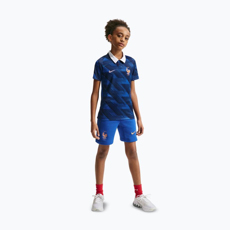 Tricou de fotbal pentru copii Nike FFF 2026 Stadium Home game royal/metallic copper 6