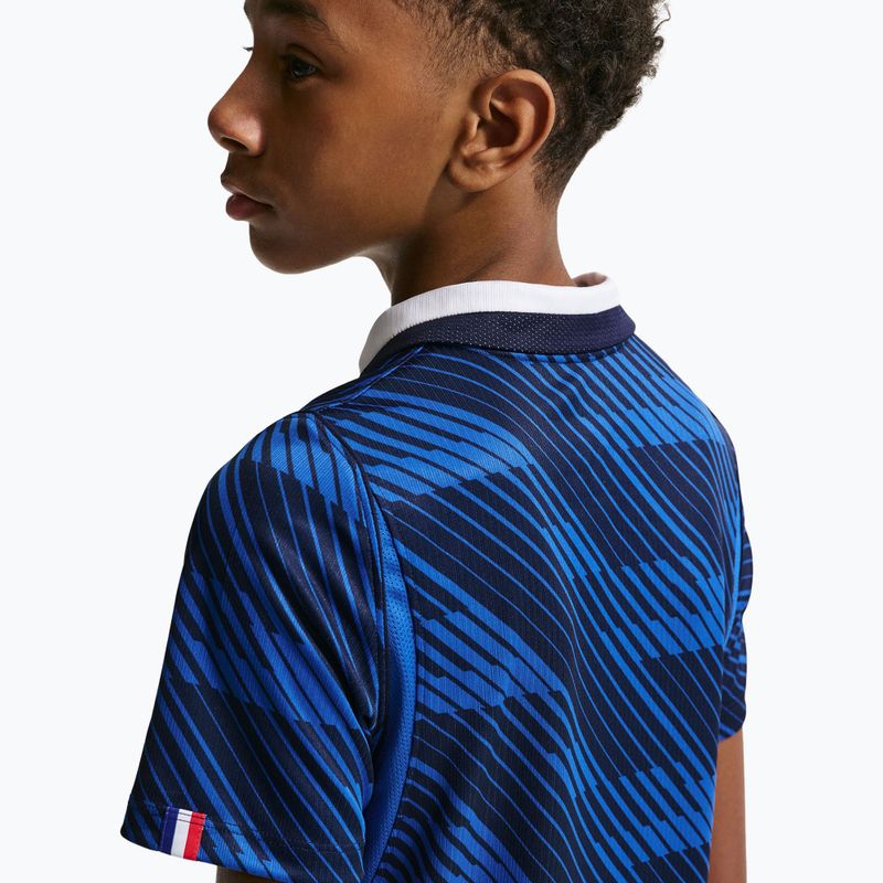 Tricou de fotbal pentru copii Nike FFF 2026 Stadium Home game royal/metallic copper 8