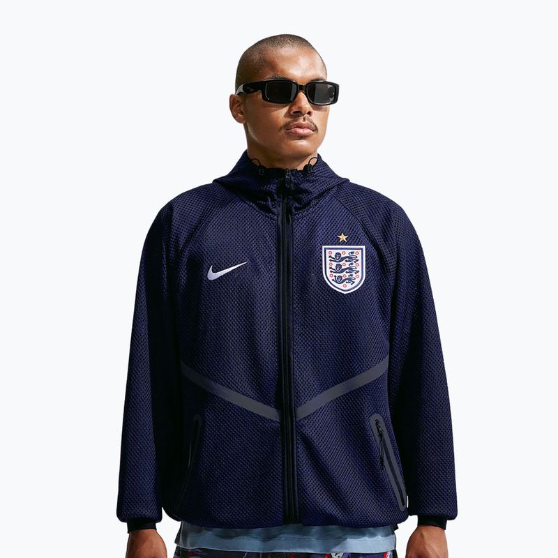Geacă de fotbal pentru bărbați Nike England Dri-Fit Soccer Anthem IH1761 obsidian/black/white