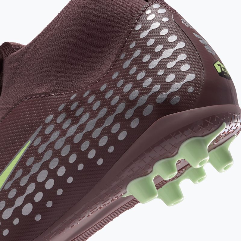 Încălțăminte de fotbal pentru copii Nike Zoom Superfly 10 Academy Kylian Mbappe AG plum eclipse/metallic silver 6
