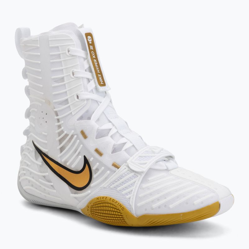 Încălțăminte de box Nike HyperKo 3 white/metallic gold