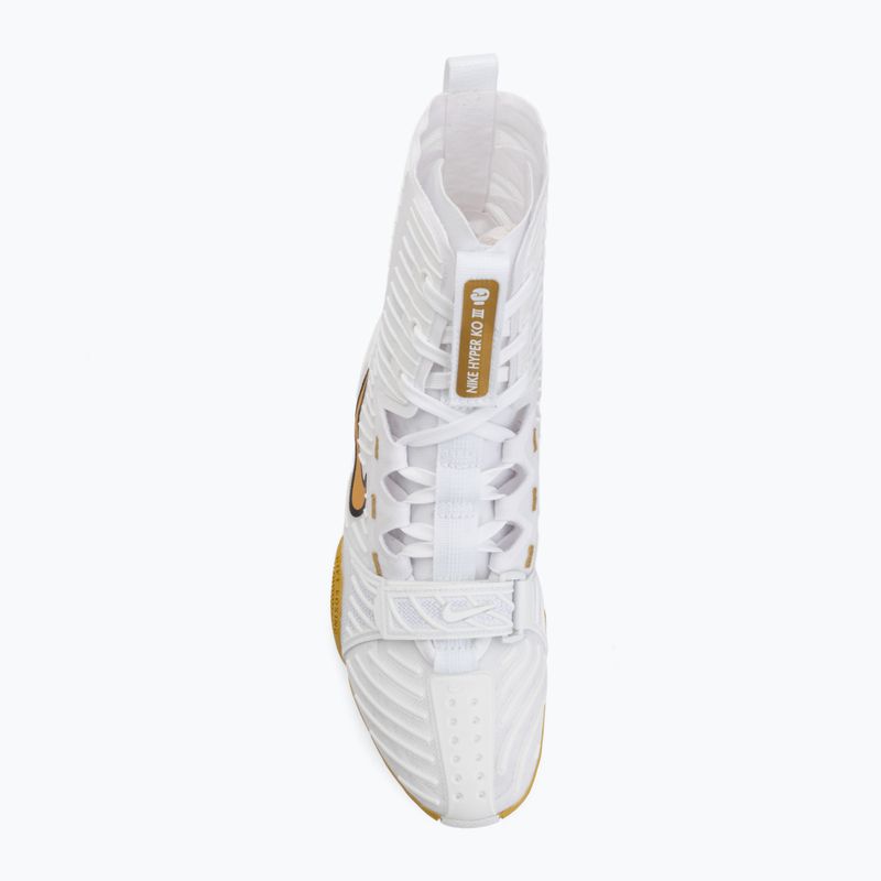 Încălțăminte de box Nike HyperKo 3 white/metallic gold 5