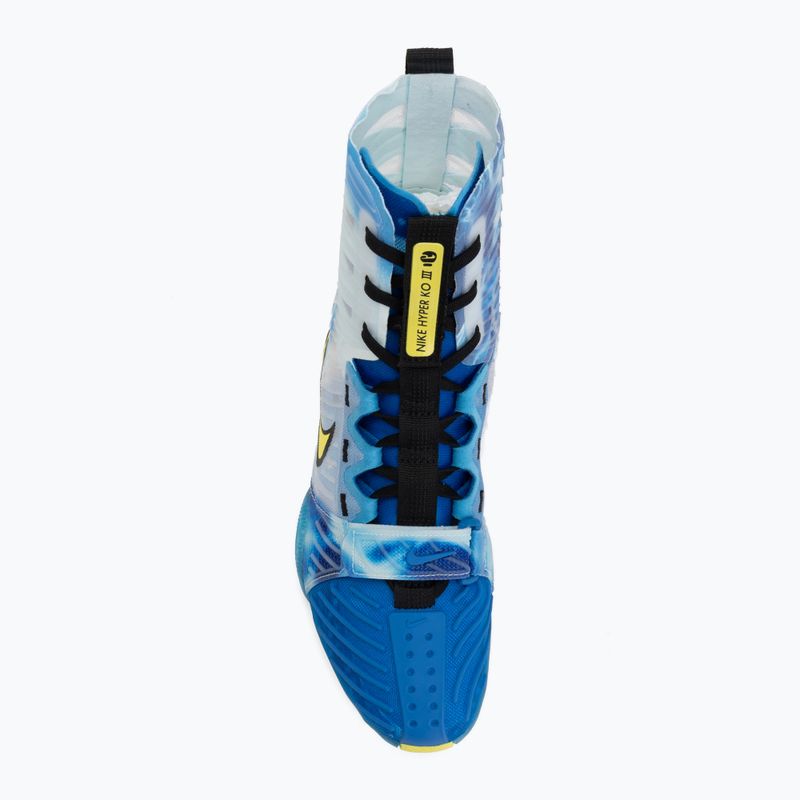 Încălțăminte de box Nike HyperKo 3 SE photo blue/sonic yellow 5
