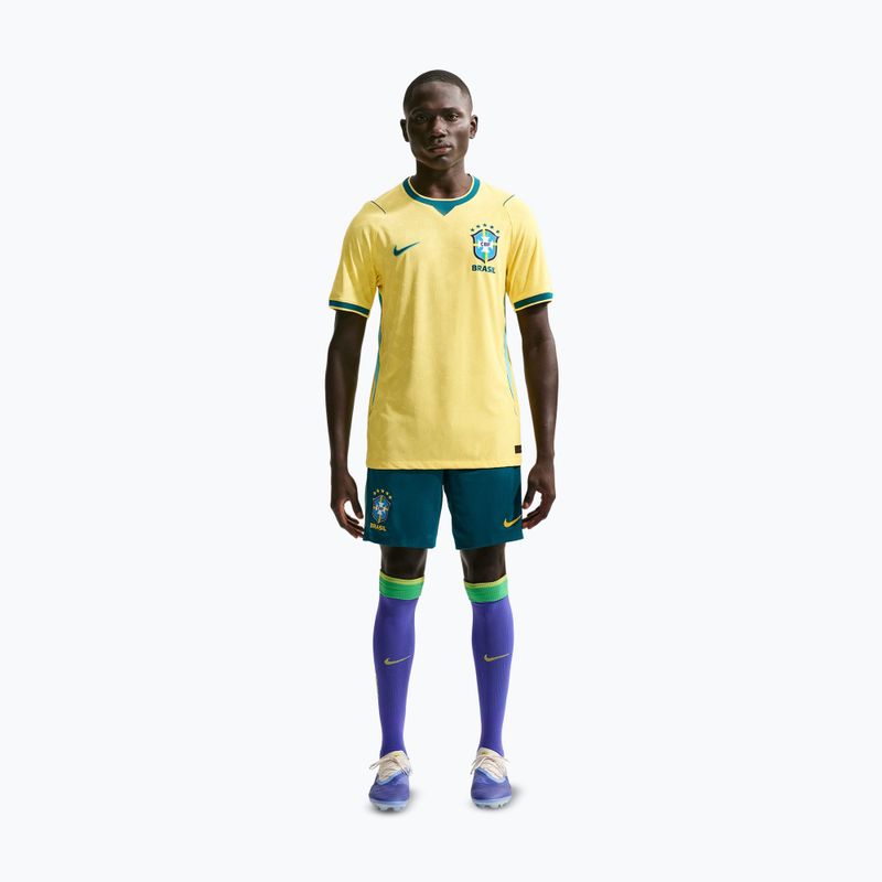 Tricou de fotbal pentru bărbați Nike Brazil 2026/27 Match Home canary/light mint/geode teal 2