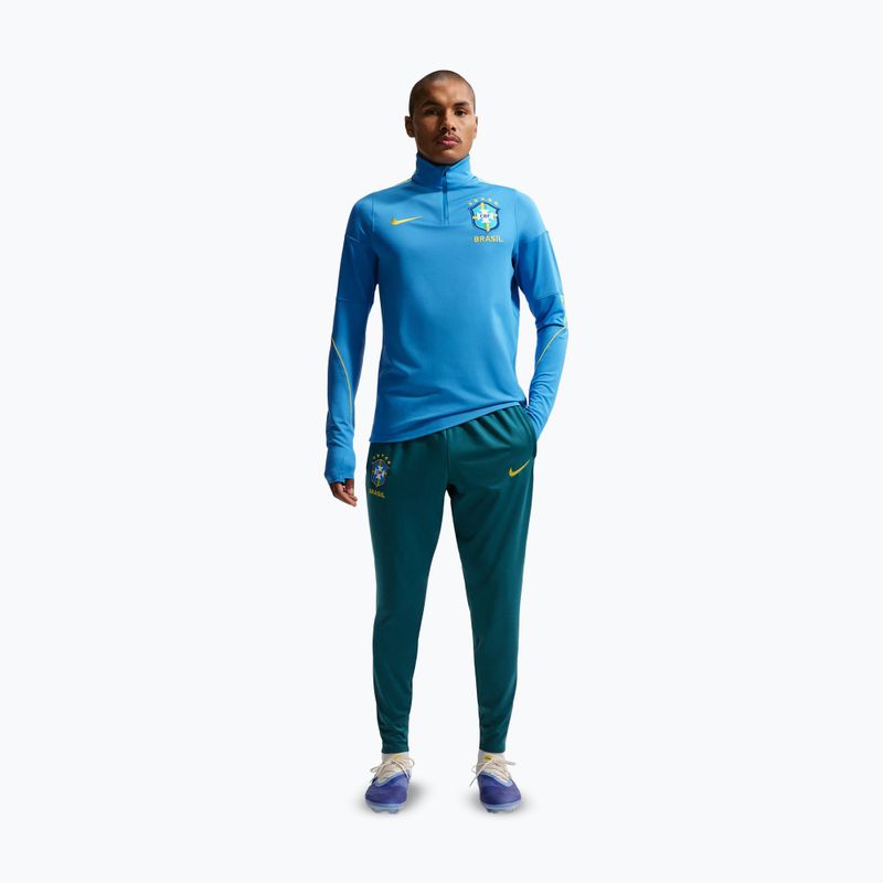 Pantaloni de fotbal pentru bărbați Nike Brazil Strike geode teal/light mint/midwest gold 2