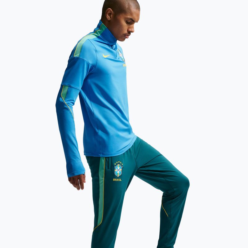 Pantaloni de fotbal pentru bărbați Nike Brazil Strike geode teal/light mint/midwest gold 4