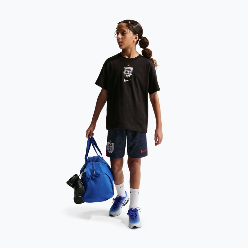 Pantaloni scurți de fotbal pentru copii Nike England 2026 Stadium Away obsidian/speed red/white/speed red 2