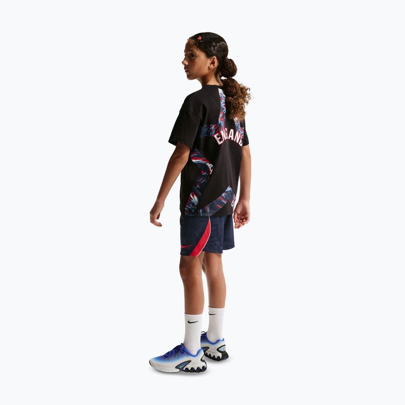 Pantaloni scurți de fotbal pentru copii Nike England 2026 Stadium Away obsidian/speed red/white/speed red 3