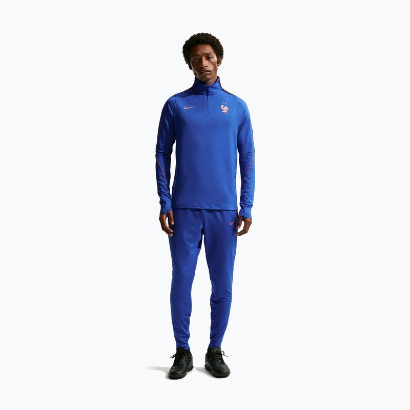 Bluză de fotbal pentru bărbați Nike FFF Strike Dri-Fit Drill Top game royal/metallic copper 2
