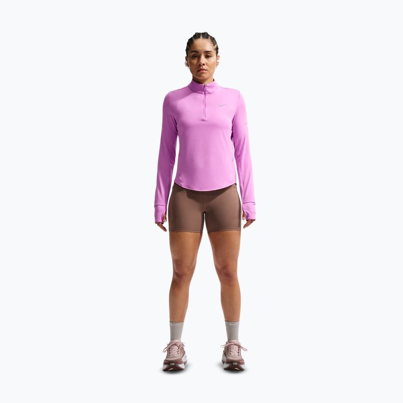 Bluză pentru femei de alergare Nike Swift Dri-FIT UV 1/4-Zip light magenta 2
