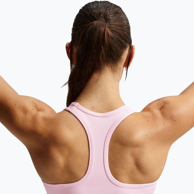 Sutien de antrenament Nike Swoosh Medium Support pink foam/stone mauve/white 4