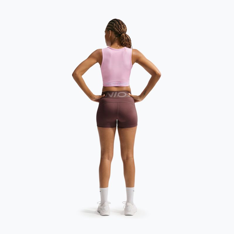 Top de antrenament pentru femei Nike Pro Dri-Fit pink foam/white 2