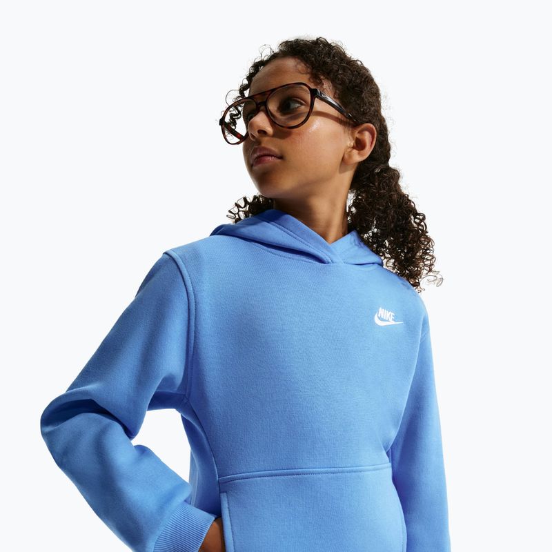 Bluză pentru copii Nike Sportswear Club Fleece university blue/white 6