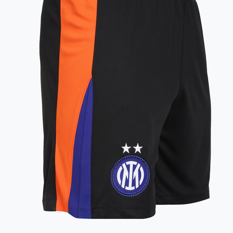 Pantaloni scurți de fotbal pentru bărbați Nike Inter Milan Stadium SE black/safety orange 3