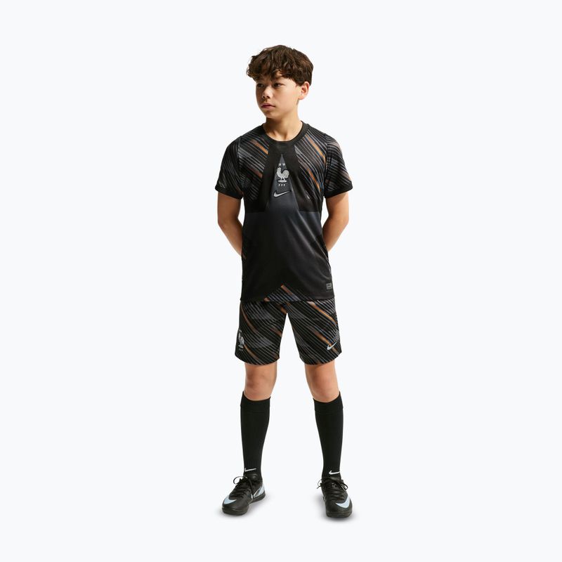 Șorturi de portar pentru copii Nike FFF 2026/27 Stadium Goalkeeper black/medium ash/monarch/igloo 2