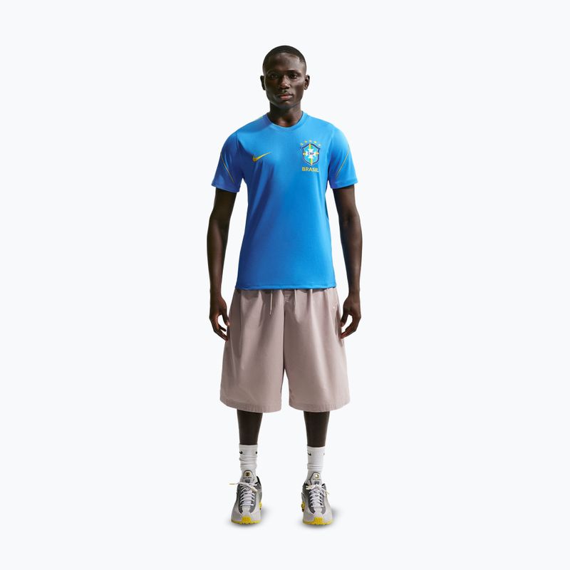 Tricou de fotbal pentru bărbați Nike Brazil Strike light photo blue/light menta/midwest gold 2