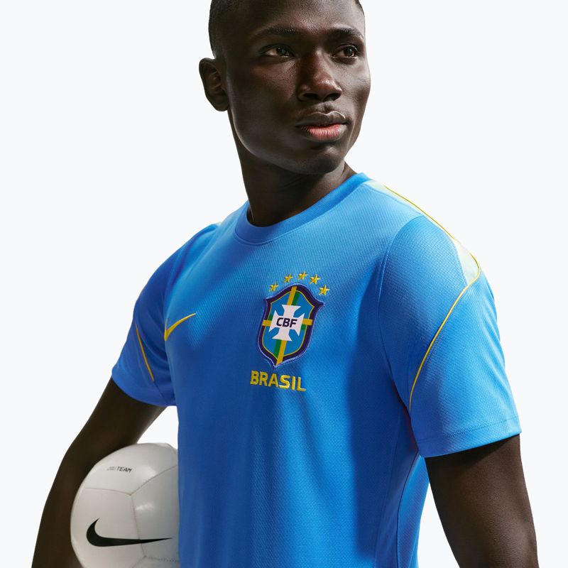 Tricou de fotbal pentru bărbați Nike Brazil Strike light photo blue/light menta/midwest gold 5