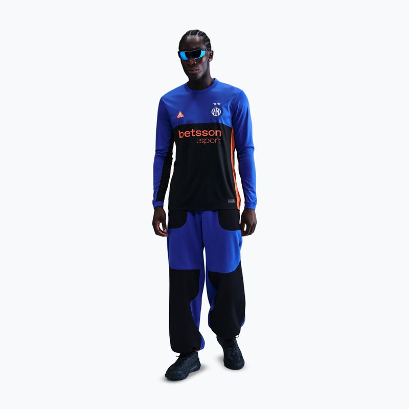 Longsleeve de fotbal pentru bărbați Nike Inter Milan Stadium SE hyper blue/black/safety orange 2