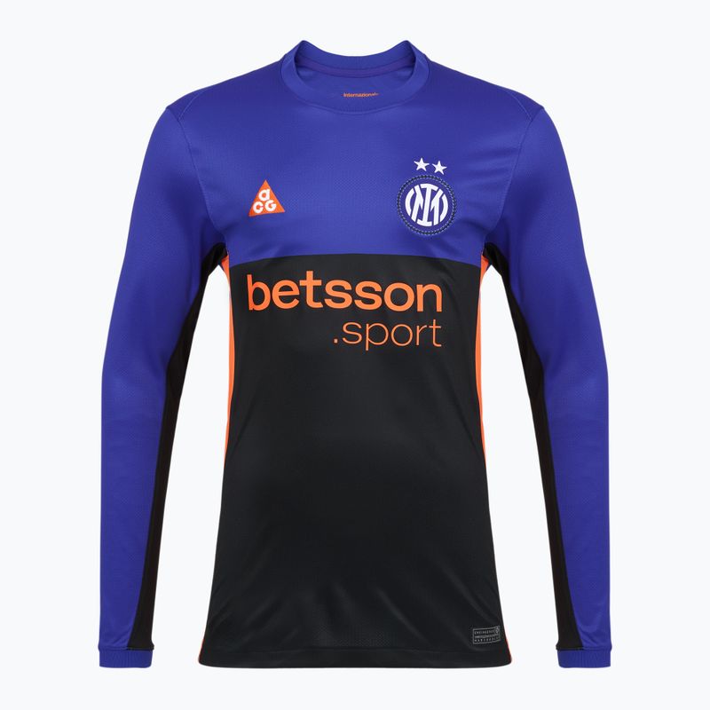 Longsleeve de fotbal pentru bărbați Nike Inter Milan Stadium SE hyper blue/black/safety orange 4