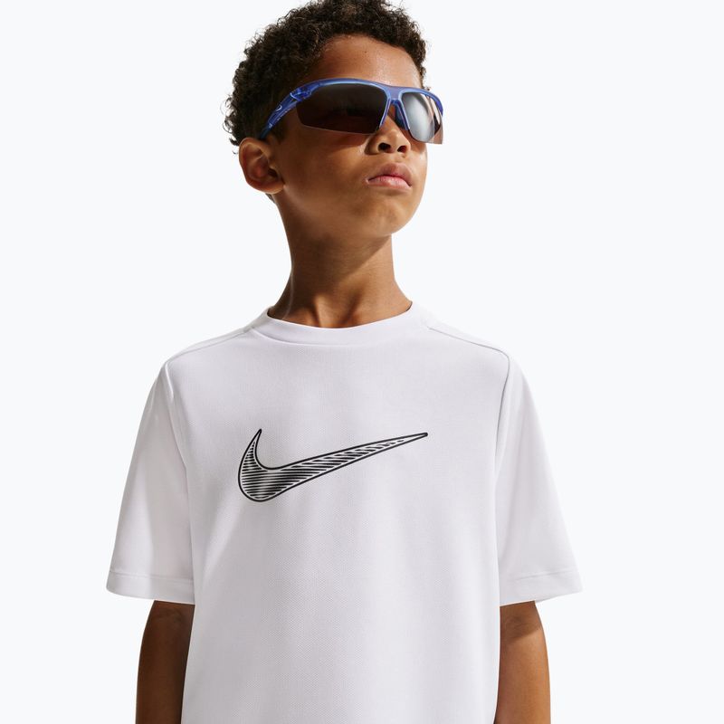 Tricou pentru copii Nike Multi Dri-Fit white/black 6