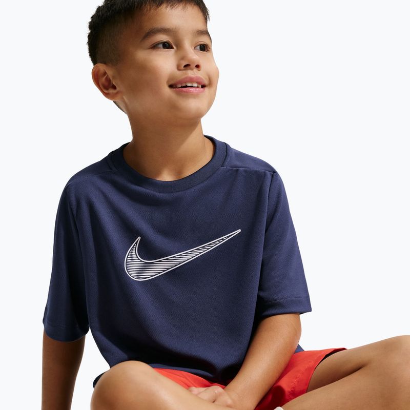 Tricou pentru copii Nike Multi Dri-Fit midnight navy/white 5