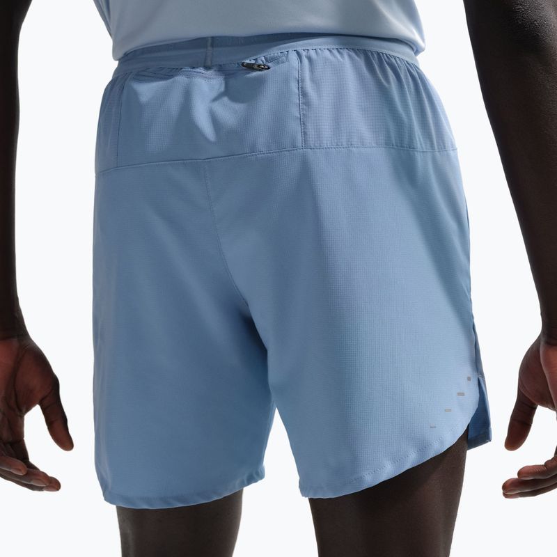 Șorturi de alergare pentru bărbați Nike Stride Dri-Fit Brief-Lined 7" work blue 4