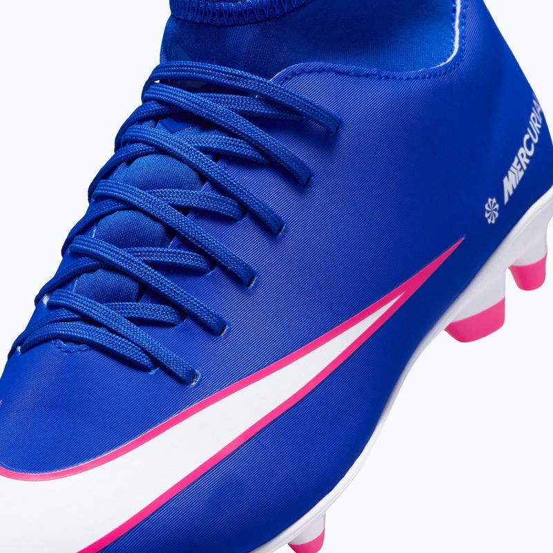 Încălțăminte de fotbal pentru copii Nike Mercurial Superfly 10 Club FG/MG racer blue/white 8