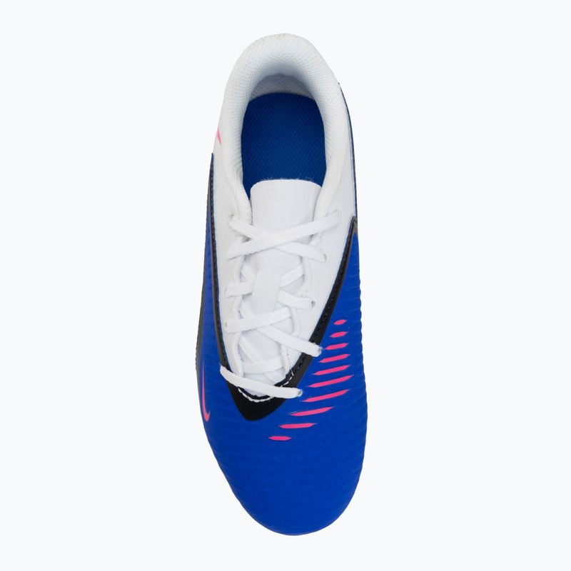 Ghete de fotbal pentru copii Nike Phantom 6 Low Club MG racer blue/white/pink blast 5