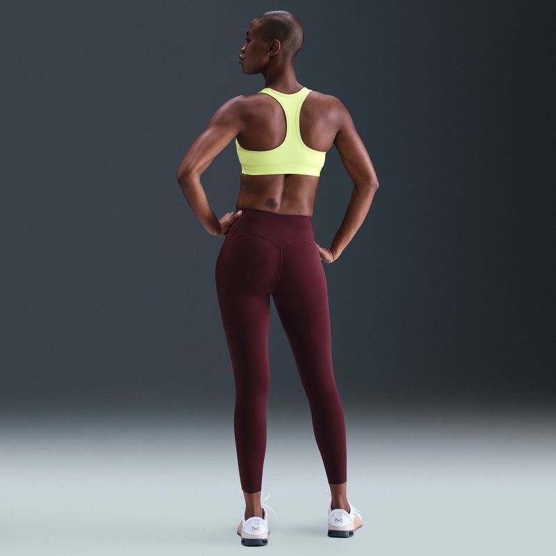 Sutien de antrenament Nike Swoosh Medium Support light lemon twist/stone mauve/white 7