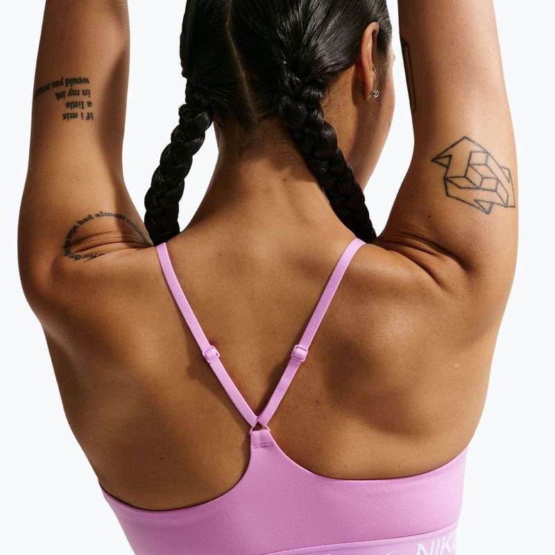 Sutien de antrenament Nike Dri-Fit Indy Light Support light magenta/light magenta/white 5