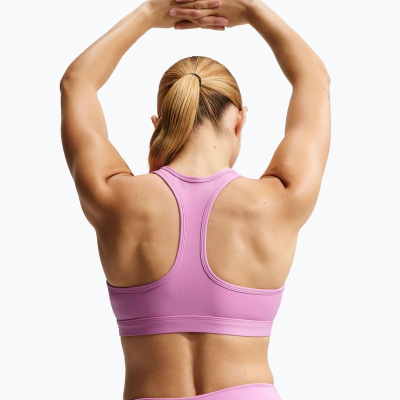 Sutien de antrenament Nike Swoosh Medium Support light magenta/white 3