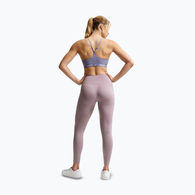 Sutien de antrenament Nike Dri-Fit Indy Light Support iron purple/iron purple/white 3