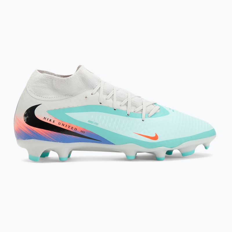 Încălțăminte de fotbal pentru bărbați Nike United Phantom 6 High Academy FG/MG pistachio frost/hyper orange 2