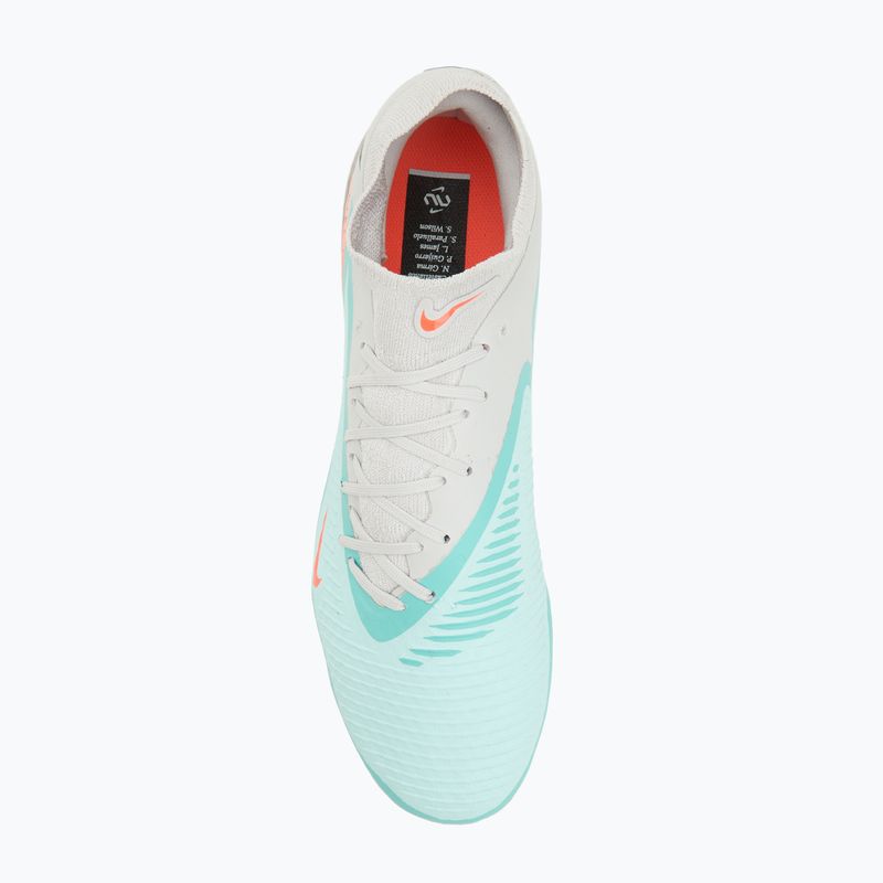 Încălțăminte de fotbal pentru bărbați Nike United Phantom 6 High Academy FG/MG pistachio frost/hyper orange 5