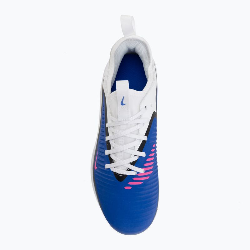 Încălțăminte de fotbal pentru copii Nike Jr. Phantom 6 Low Academy IN racer blue/white/pink blast 5
