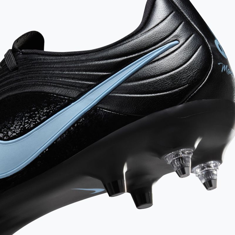 Încălțăminte de fotbal pentru bărbați Nike Tiempo Maestro Acad SG-Pro AC black/ice blue 9