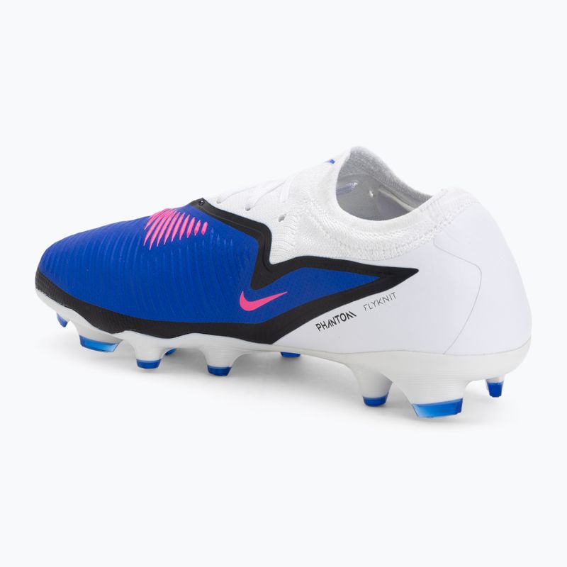 Încălțăminte de fotbal pentru bărbați Nike Phantom 6 Low Pro FG racer blue/white/pink blast 3