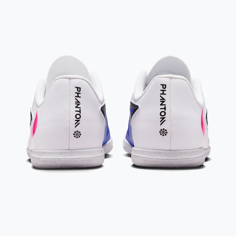 Încălțăminte de fotbal pentru copii Nike Jr. Phantom 6 Low Club IN racer blue/white/pink blast 11