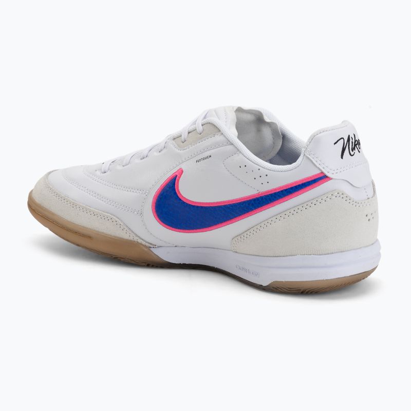 Încălțăminte de fotbal pentru bărbați Nike Streetgato white/pink blast/racer blue 3