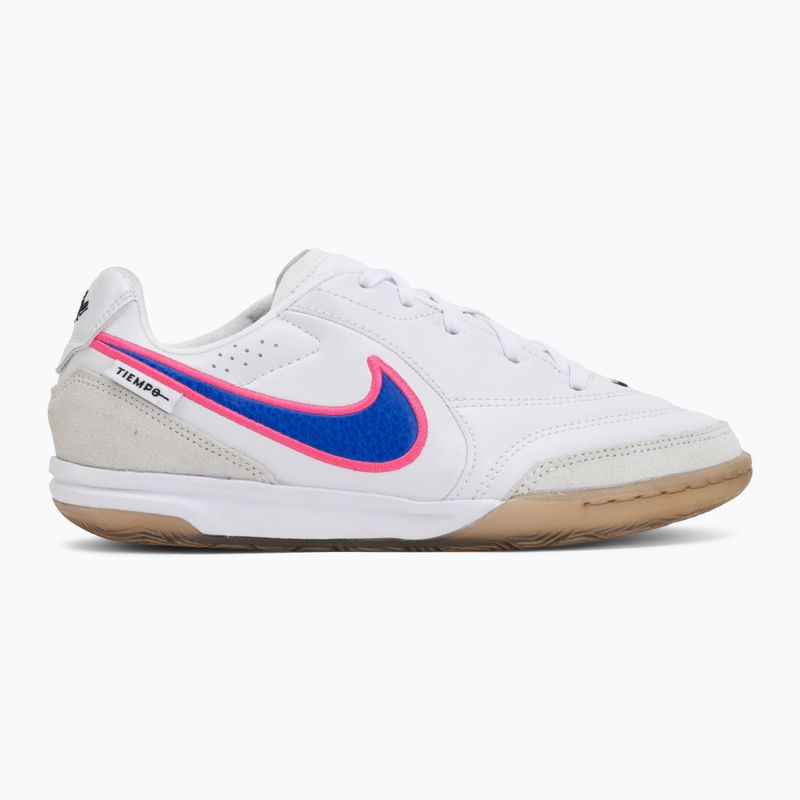 Încălțăminte de fotbal pentru copii Nike Tiempo Streetgato Jr white/pink blast/racer blue 2