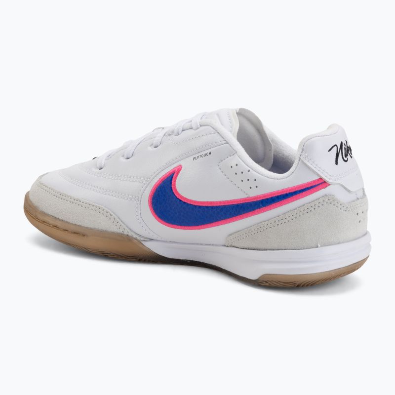 Încălțăminte de fotbal pentru copii Nike Tiempo Streetgato Jr white/pink blast/racer blue 3