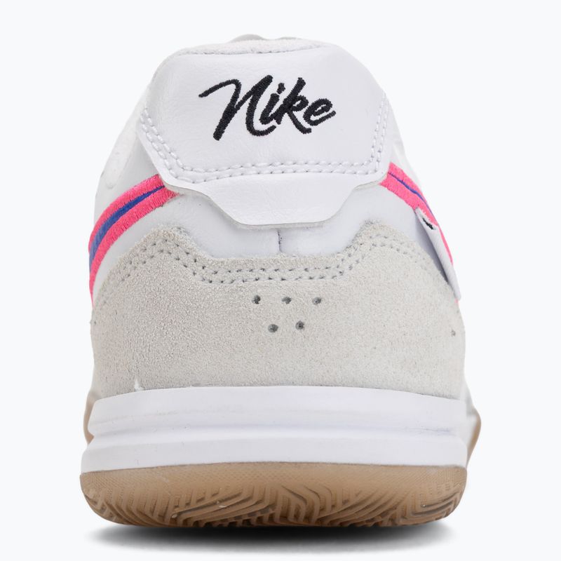 Încălțăminte de fotbal pentru copii Nike Tiempo Streetgato Jr white/pink blast/racer blue 6