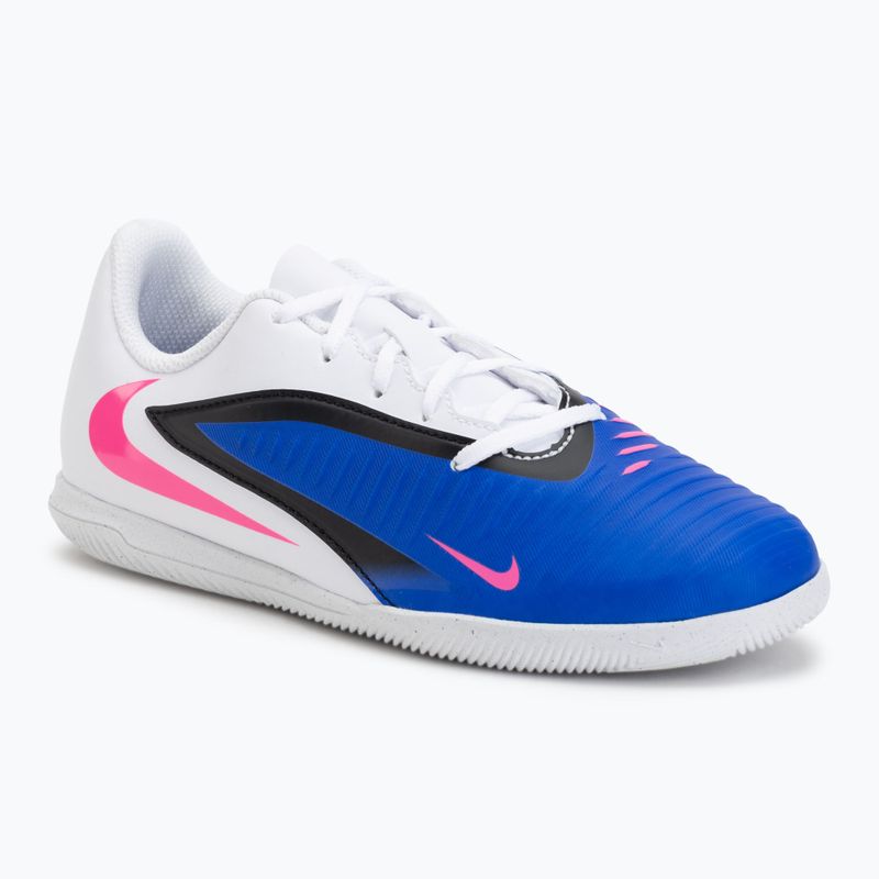 Încălțăminte de fotbal pentru copii Nike Jr. Phantom 6 Low Club IN racer blue/white/pink blast