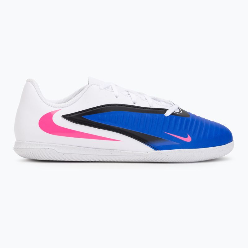 Încălțăminte de fotbal pentru copii Nike Jr. Phantom 6 Low Club IN racer blue/white/pink blast 2