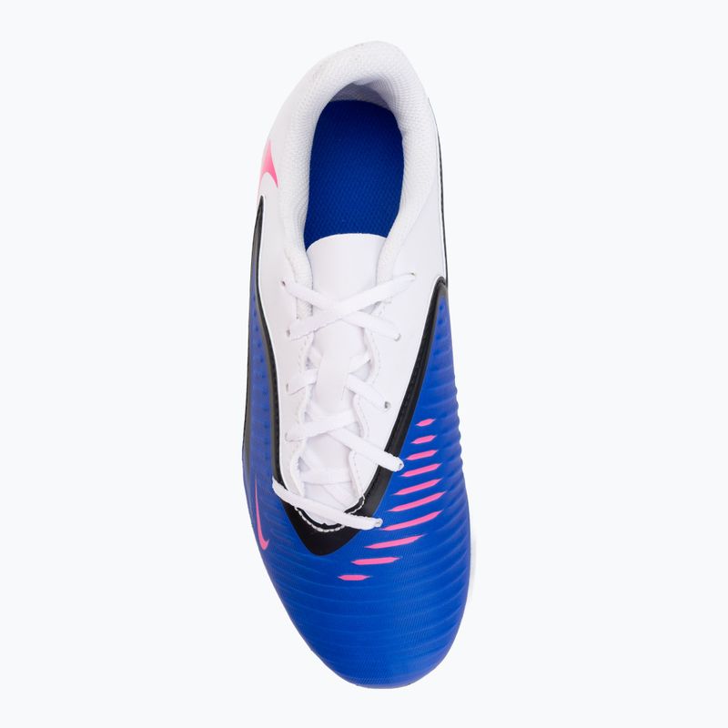 Încălțăminte de fotbal pentru copii Nike Jr. Phantom 6 Low Club IN racer blue/white/pink blast 5