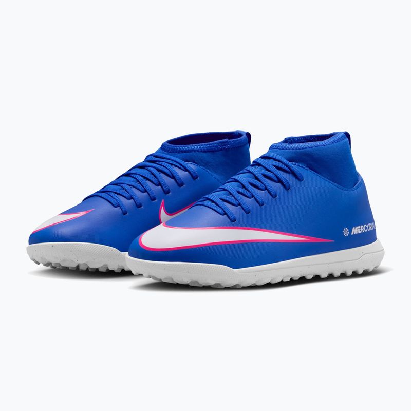 Încălțăminte de fotbal pentru copii Nike Mercurial Superfly 10 Club TF racer blue/white 10