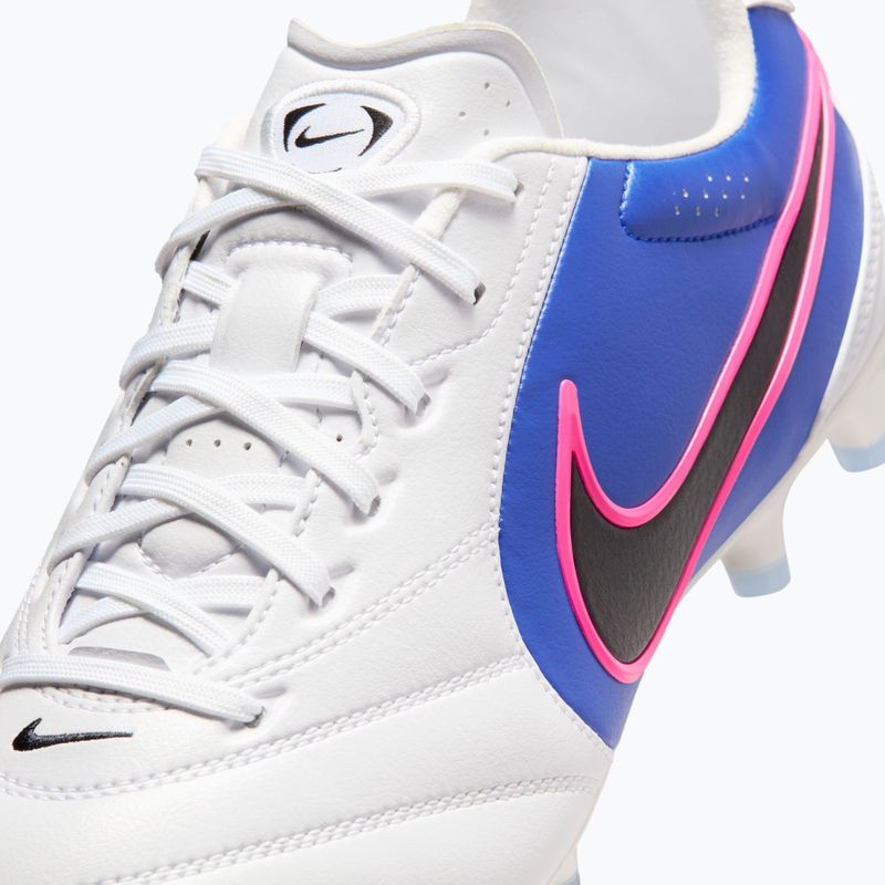 Încălțăminte de fotbal pentru bărbați Nike Tiempo Ligera Pro FG white/racer blue/pink blast/black 10
