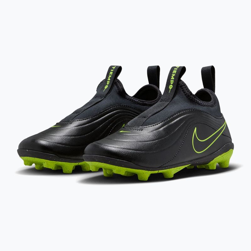 Încălțăminte de fotbal pentru copii Nike Tiempo Maestro Flex Jr FG/MG PS black/volt/black 3