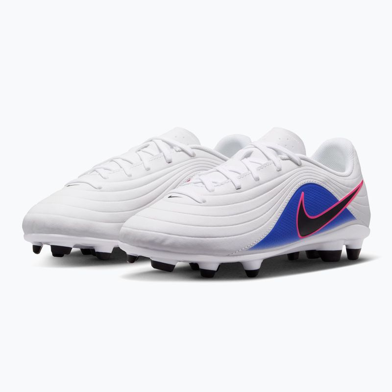Încălțăminte de fotbal pentru copii Nike Tiempo Maestro Club Jr FG/MG white/racer blue/pink blast/black 10
