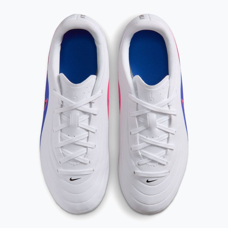 Încălțăminte de fotbal pentru copii Nike Tiempo Maestro Club Jr FG/MG white/racer blue/pink blast/black 13